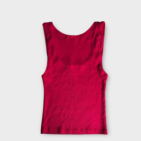 SKIMS Limited Edition Hot Pink Ribbed Tank & Boxer Set - Picture 7 of 10